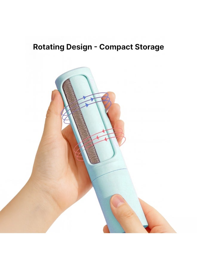 وايلدكايند فرشاة مزيل شعر الحيوانات الأليفة القابلة لإعادة الاستخدام - رولر منظف لينت للكلاب والقطط للأريكة السجاد الفراش الملابس - أداة محمولة صديقة للبيئة – ازرق - Image 2