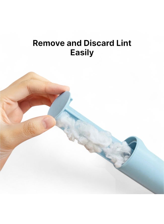 وايلدكايند فرشاة مزيل شعر الحيوانات الأليفة القابلة لإعادة الاستخدام - رولر منظف لينت للكلاب والقطط للأريكة السجاد الفراش الملابس - أداة محمولة صديقة للبيئة – ازرق - Image 3