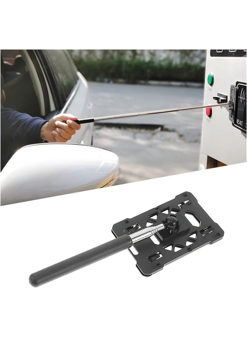 Meetion Telescopic Rod Card Holder Reacher,Parking Toll Swiping Rod Telescopic Rod Card Holder,Car Parking Contactless Payment Rod Vehicle Parking Toll Swiping Stick - Image 1