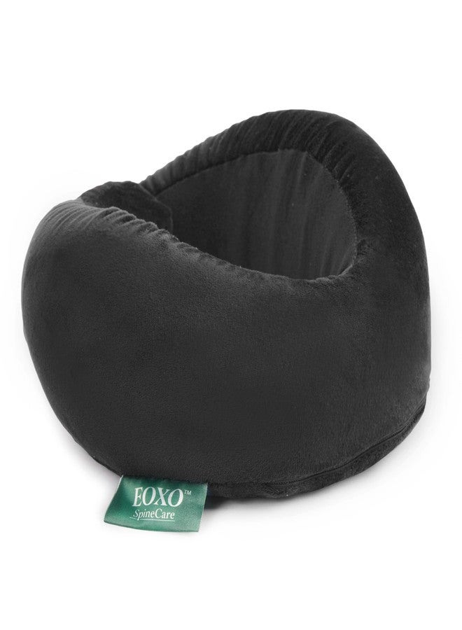 EoxoTravel Neck Pillow Memory Foam U-Shape Cushion for Flight, Car & Train | Ergonomic Head, Neck & Shoulder Support | Portable Travel Pillow with Washable Cover - Image 2