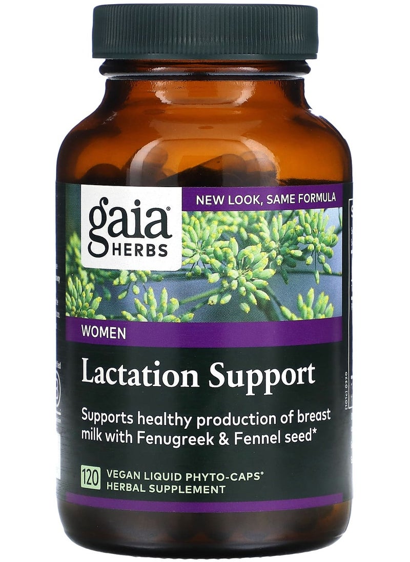 Gaia Herbs Lactation Support, 120 Vegan Liquid Phyto-Caps 