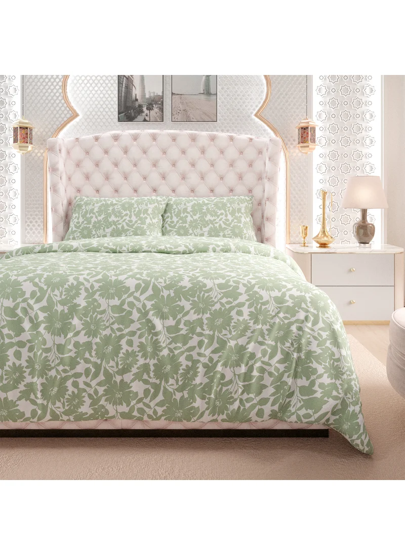 Color Sense Color Sense 144TC Queen Duvet Set - Green