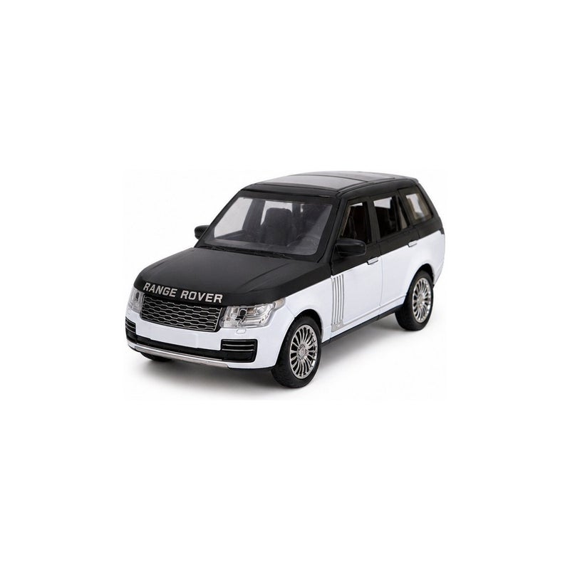 Range Rover Die-Cast Toy Car for Kids, Black and White SUV Model Vehicle - Image 2