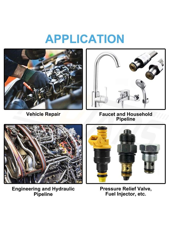1200Pcs Nitrile Rubber O Ring Kit 24 Sizes O Rings Assortment Kit Set Sealing Washer NBR Metric o-Ring Assortment for Plumbing, Gas, Automotive and Faucet Repair, Resist Oil and Heat O- - Image 3