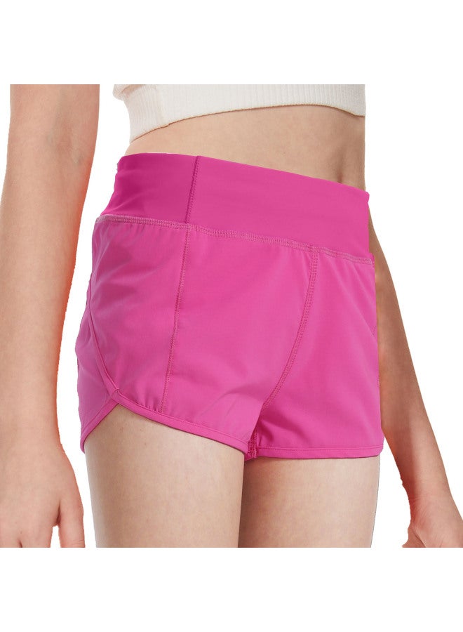 Summer Children's Shorts High Waist Anti-light Leisure Outdoor Running Fitness Yoga Pants Women