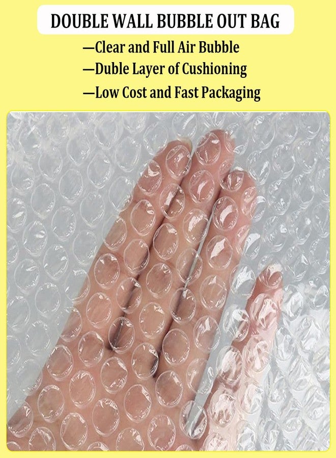 AYAYGD 20Pcs Clear Bubble Out Bags,18x22 Inch Large Bubble Pouches Wrap Bag for Shipping, Double Shockproof Bubble Cushioning Wrap Bag for Moving, Storage and Packing Supplies for Fragile Items - Image 3