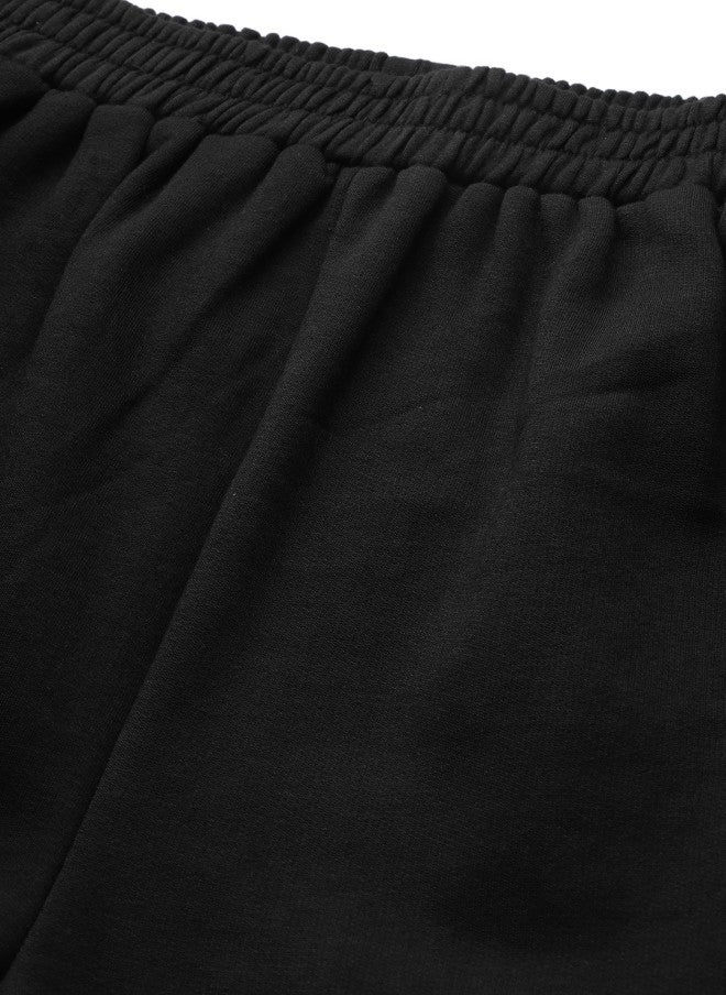 ساسافراس بنطلون رياضي أسود سادة للنساء - Image 5