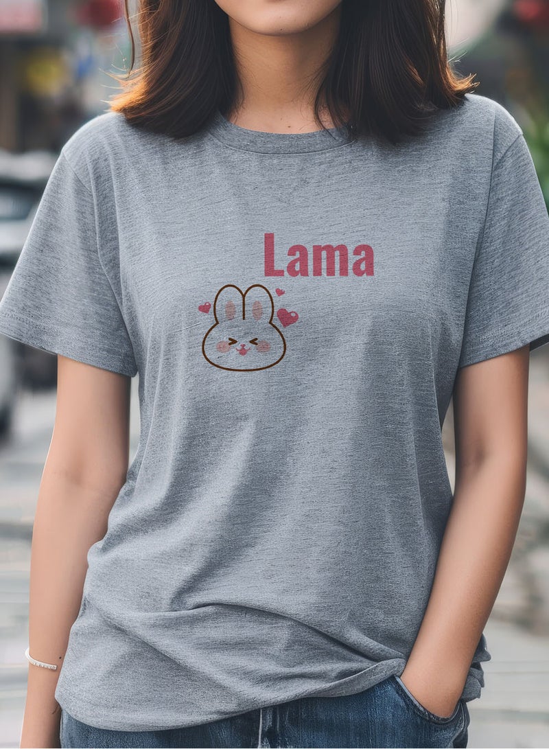 لوحة تيشيرت قطن قابل للتخصيص باسمك مع تصميم قطة وقلوب - Image 3