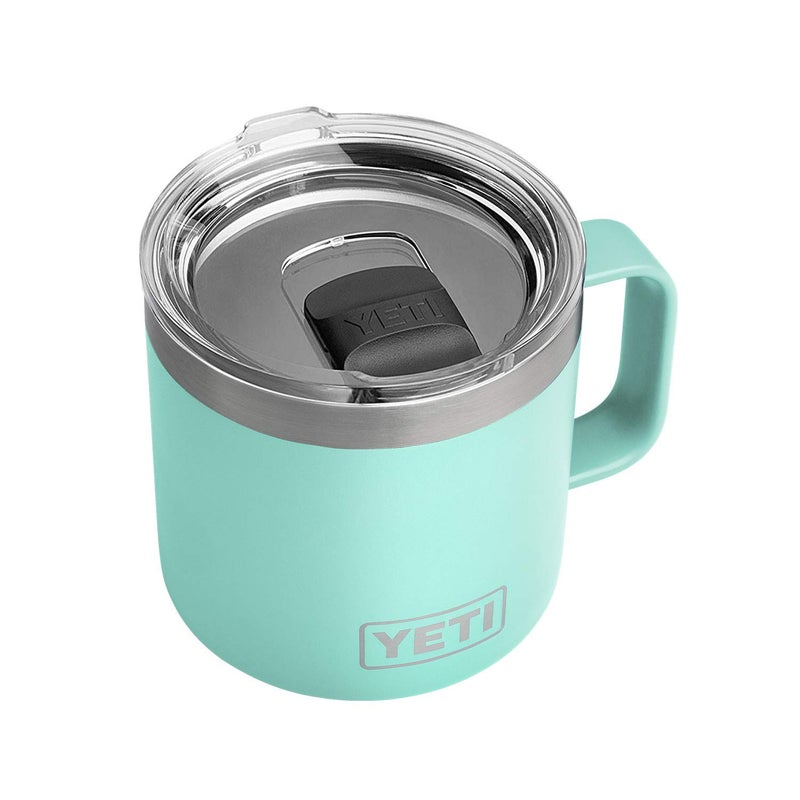 YETI YETI Rambler 14 oz Mug, Vacuum Insulated, Stainless Steel with MagSlider Lid, Seafoam  - Image 1