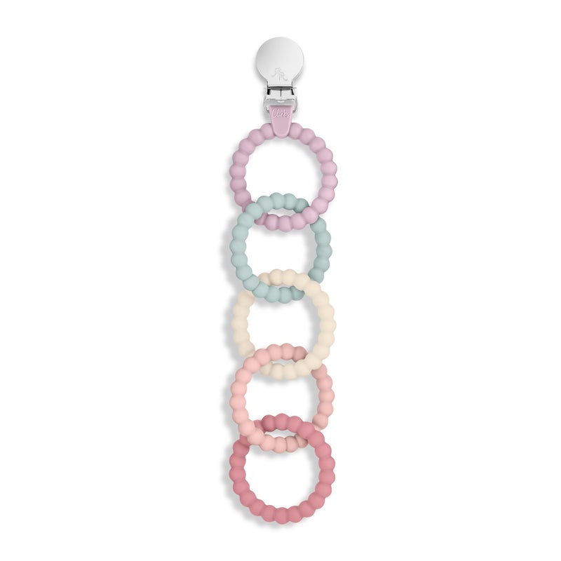 Ryan & Rose Cutie Clinks Attachable Teether Chew Toy for Babies (Blossom) - Image 1