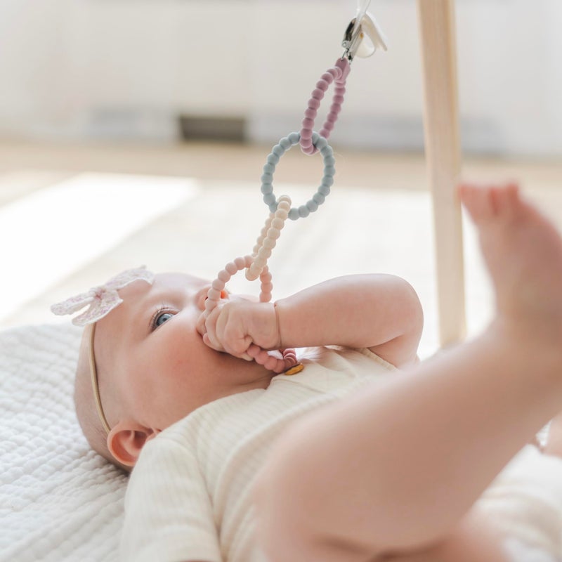 Ryan & Rose Cutie Clinks Attachable Teether Chew Toy for Babies (Blossom) - Image 3