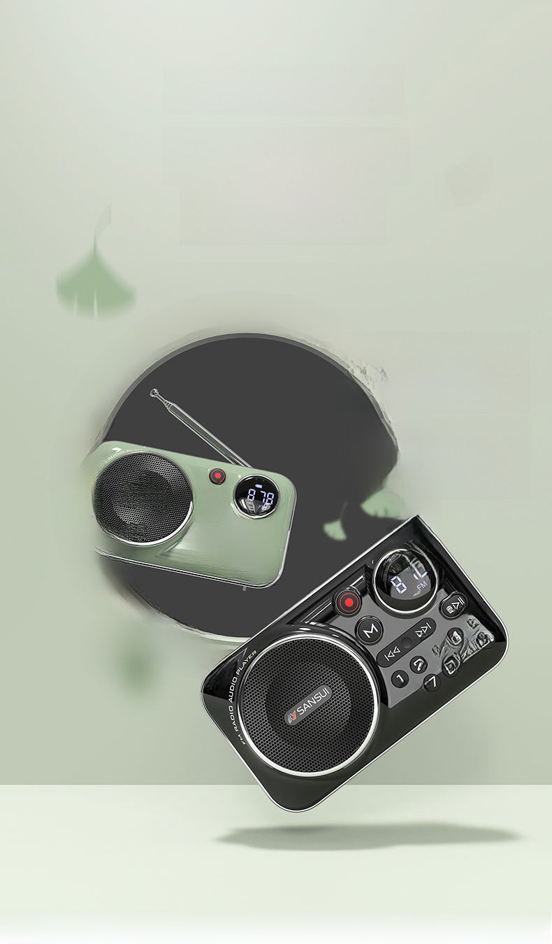 Shanshui F21 Bluetooth Card U Disk Radio For The Elderly Portable Music Player Walkman Speaker Ring - Image 5