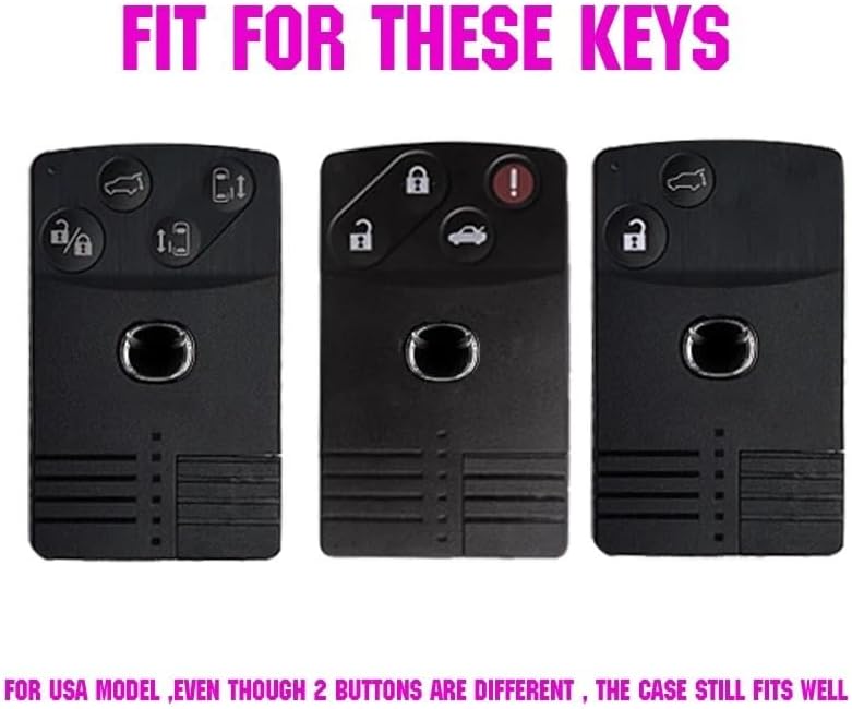 QASULER 4 Button Silicone Key Fob Cover for Mazda - Image 2
