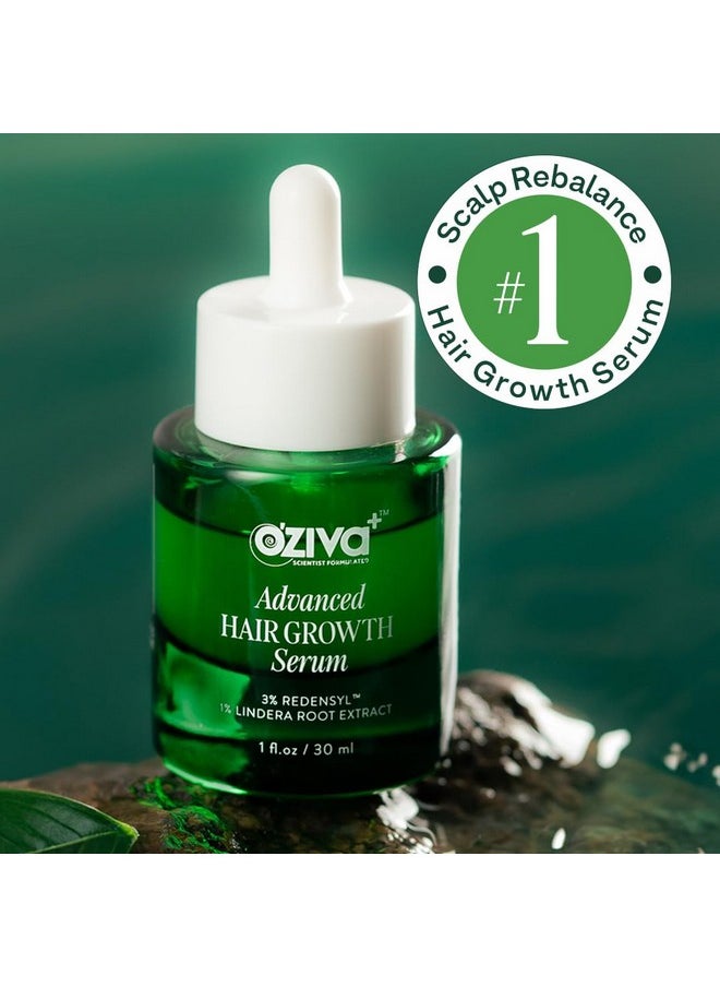 OZiva OZiva Hair Vitamin Capsules for Hair Growth & Hair Fall Control, 60 Cap and OZiva+ Advanced Hair Growth Serum with 3% Redensyl & 1% Lindera Root Extract | Balances Scalp Microbiome 30ml  - Image 5