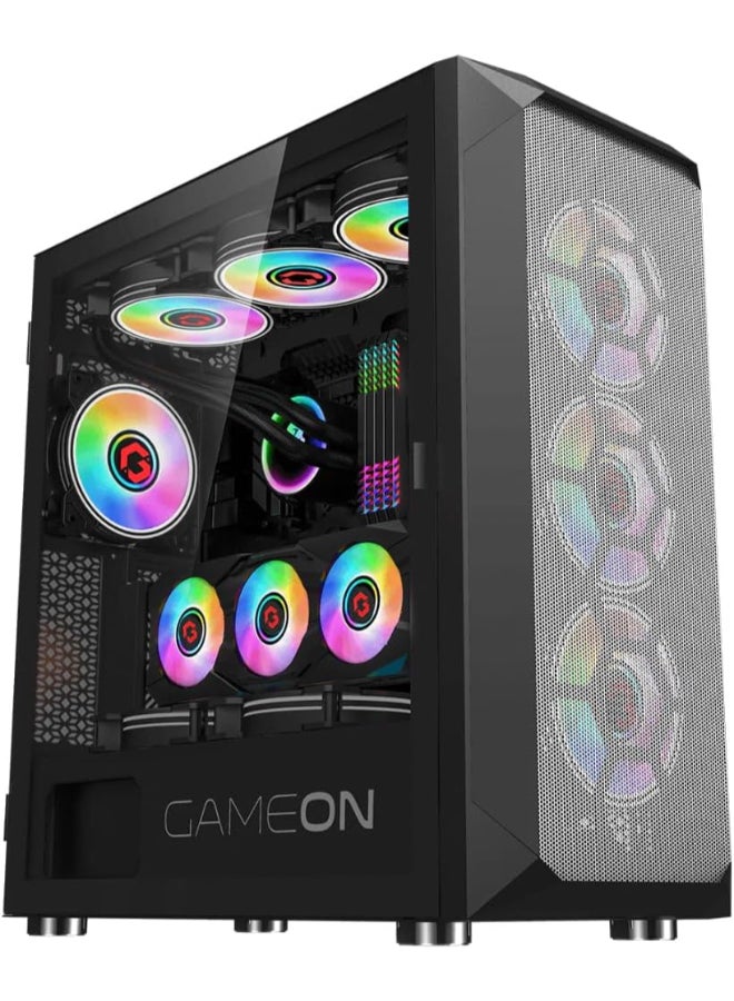 GAMEON Gaming PC With Intel Core i5 12400F Processor/16GB RAM DDR5/1TB SSD/6GB Nvidia GeForce RTX 3050 Graphics/Windows 11 Pro/ Black - Image 1