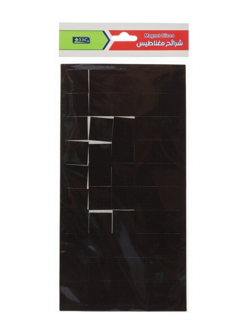 SBC 50-Piece Magnetic Slices With Sticker 20x20mm Size Per Slice - Image 1