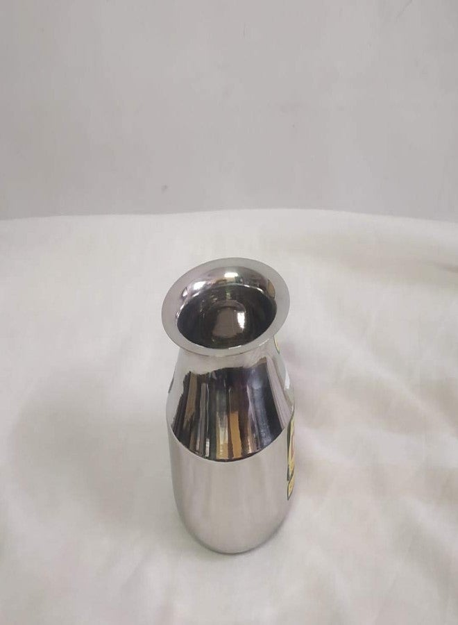 Va Sun Stainless Steel Steel Grey Lota/Kalash/Tumbler - by S K Metal (Parsi lota 490 ml) - Image 2