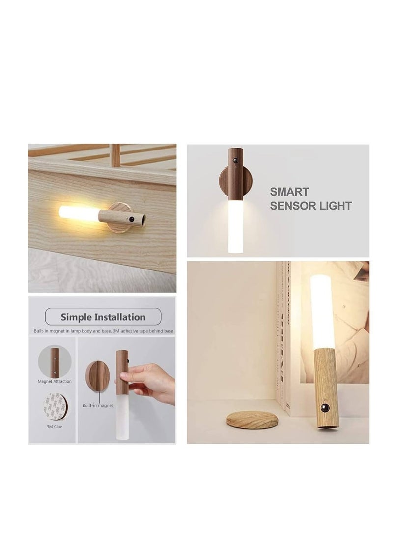 Motion Sensor Night Light, Smart LED Light, Sensing Distance 4M, Hand-held Portable, Stick Anywhere for Bedroom, Stairway, Children Room and More,High Grade Solid Wood Glass Material (Walnut Wood) - pzsku/Z4F5B76D24F12FD21267BZ/45/_/1718811107/085a31ad-461d-4aa1-ba86-e1d48ef96721