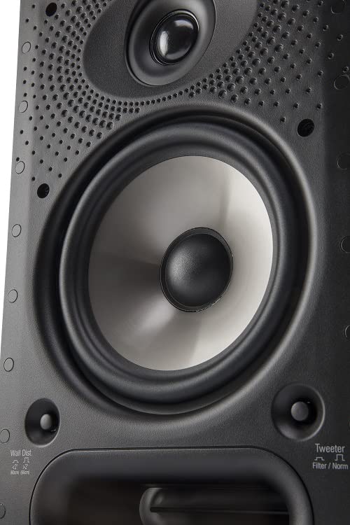 Polk Audio 65-RT in-Wall Speaker (1) 6.5" Driver - The Vanishing Series with Premium Sound | Power Port & Paintable Grille White - Image 2