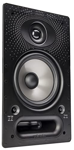 Polk Audio 65-RT in-Wall Speaker (1) 6.5" Driver - The Vanishing Series with Premium Sound | Power Port & Paintable Grille White - Image 1