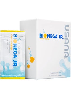 USANA Biomega Jr. Fish Oil Supplement With Omega 3 Fatty Acids For Kids 4+ - 14 Packets  - Image 1