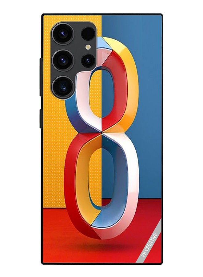 VR CREATIVE Protective Case Cover For Samsung Galaxy S23 Ultra 5G Number 8 Design Multicolour - Image 1
