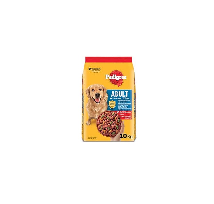 Pedigree Dog Chicken - Can - BOX - 24*400g 44 Pedigree طعام للكلاب البالغة - لحم بقري وخضروات - 10 كجم