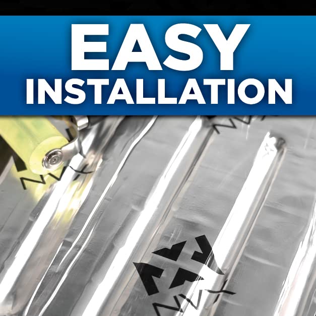 NVX SDRF20 خمس أوراق بحجم 18" × 32" (20 قدم مربع) مادة عازلة للصوت من 3 طبقات (تخفيف الصوت) رغوة سوداء مغلقة الخلايا، رقائق الألمنيوم، ومطاط البيوتيل - Image 4