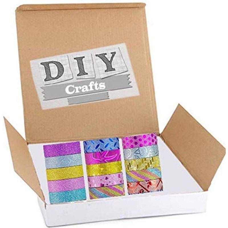 Diy Crafts CT-DIY-HI-27188 Washi Tape Set of 30 Rolls Multi - Purpose Masking Tape Great for Diy Decor, Pack of 30 Roll, # 1 (Multicolor) - Image 4