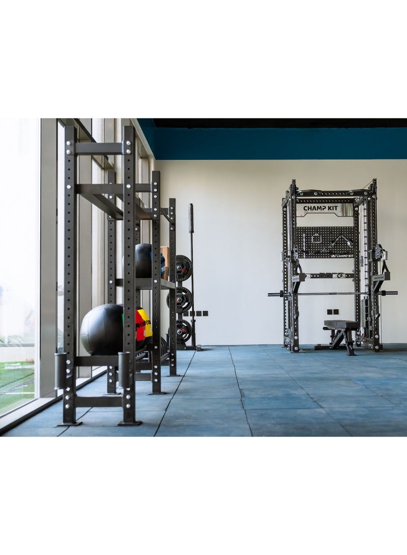 CHAMP KIT Gym Storage Rack – Heavy-Duty Multi-Functional Fitness Organizer for Dumbbells, Barbells, Kettlebells & Accessories – Durable Design Supports Up to 300kg - Image 3