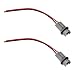HHZL 2PCS Turn Signal Socket Tail Light Harness T13 T15 T10 194 Brake Side Marker Light Socket License Plate Harness Pigtail Bulb Adapter for GM Chevrolet Grey - Image 2
