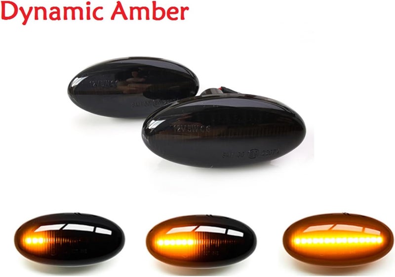 QASULER Dynamic Amber Side Marker Light Set - Image 4