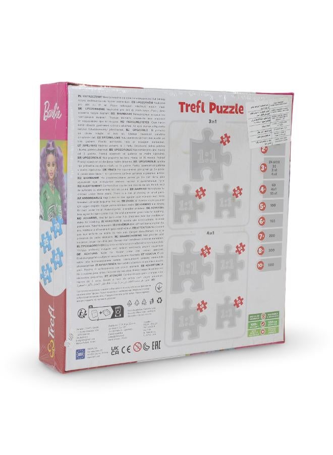 Trefl Barbie Jigsaw Puzzle – 4 in 1 - Image 2