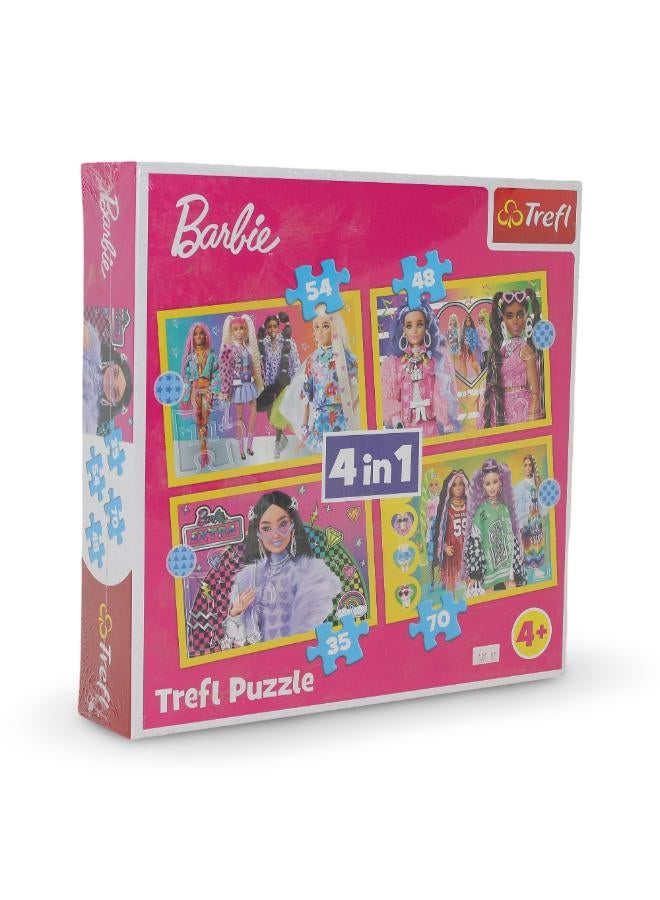 Trefl Barbie Jigsaw Puzzle – 4 in 1 - Image 1