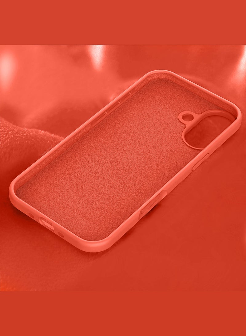 CATANES 3 Packs Silicone Protective Phone Case for iPhone 17 - Soft Anti-Scratch Microfiber Lining Ultra Slim Drop Protection Phone Cover with Two 3D Screen Protectors - Peach - Image 3