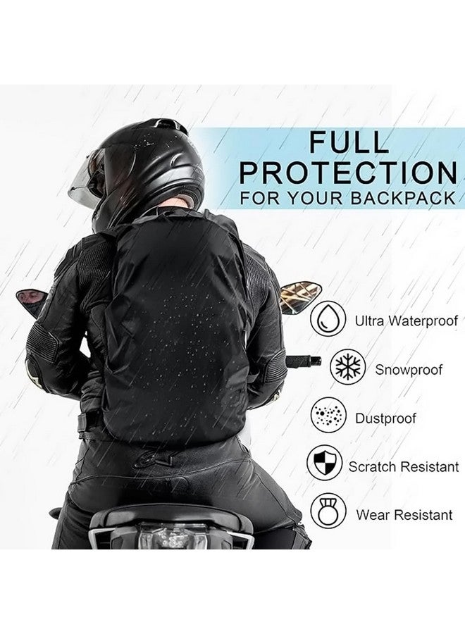 Defflo Rain Cover for Backpack Travel Essentials Rain Cover for School, College,Office, Trekking Bags, Elastic Adjustable All Bag Sizes Rainproof Dust Proof Protector Bag Cover - Image 5