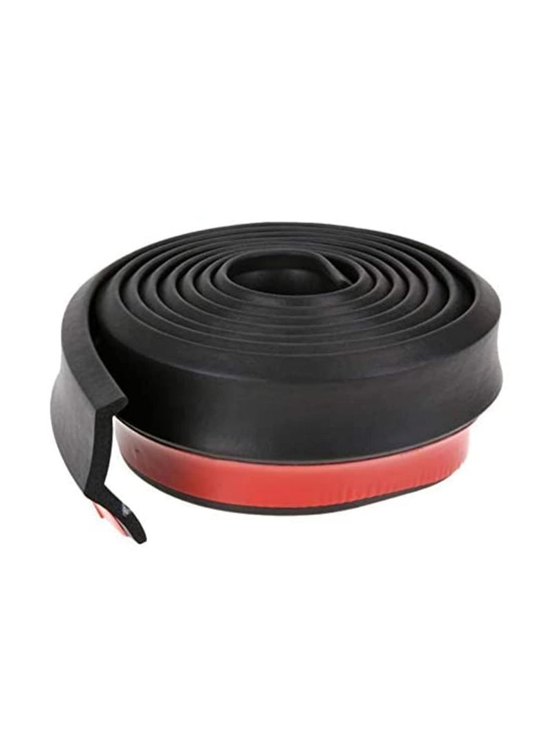 2.5 متر شريط ممتص للصدمات من المطاط الناعم للسيارة، بعرض 6 سم، واقي خارجي للصدام الأمامي، ملصق واقي للصدام، مجموعة شرائط الصدام باللون الأسود - Image 1