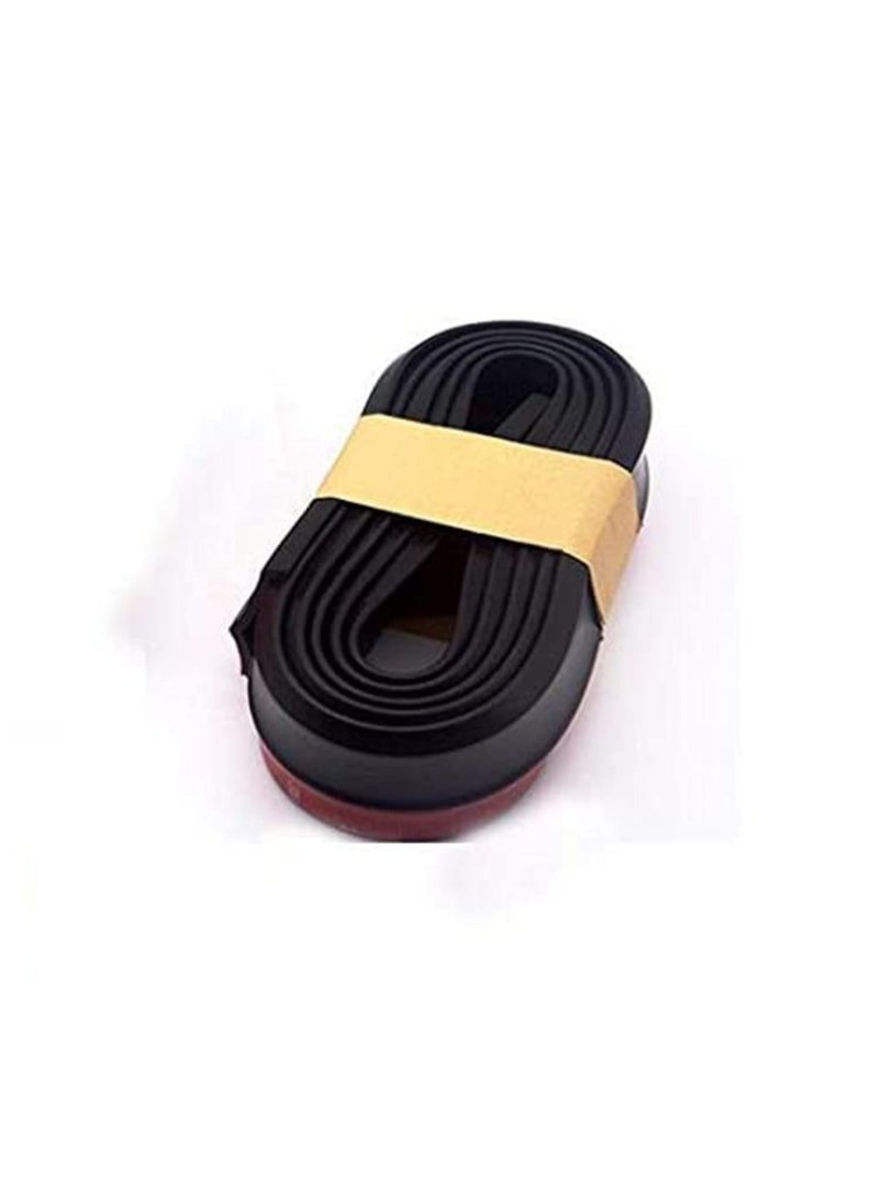 2.5 متر شريط ممتص للصدمات من المطاط الناعم للسيارة، بعرض 6 سم، واقي خارجي للصدام الأمامي، ملصق واقي للصدام، مجموعة شرائط الصدام باللون الأسود - Image 3