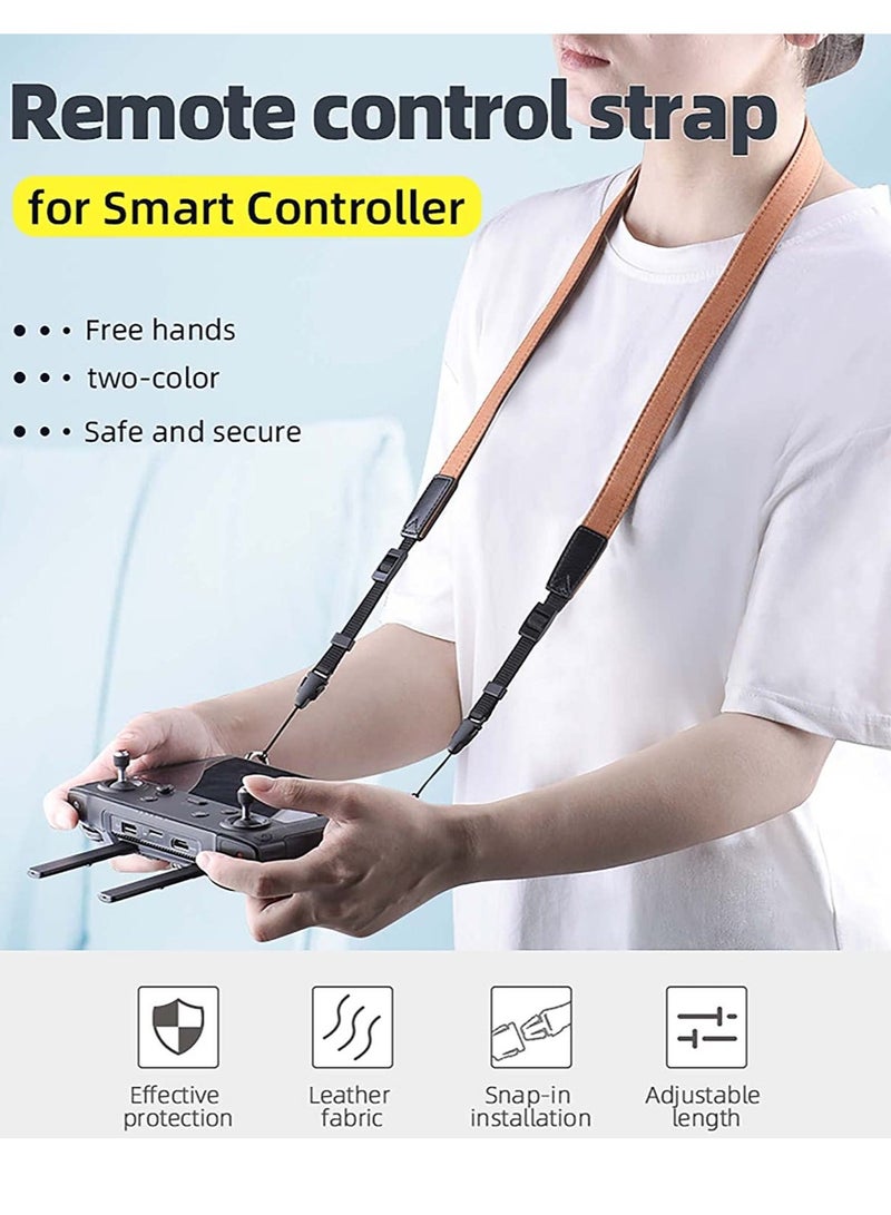 Neck Lanyard for DJI Smart Controller Mavic 2 Accessories for Mavic Air 2 Air 2S Mini 3 PRO Accessories with Screen Remote Controller Shoulder Neck Tape Screws (Brown) - Image 3
