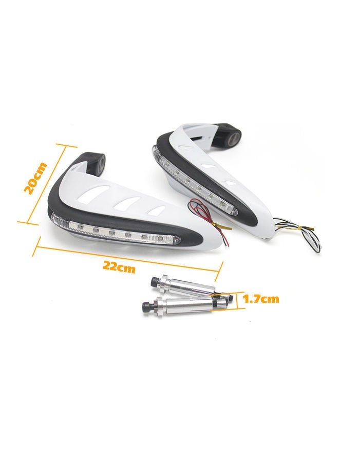 1-Pair Universal Motorcycle Handguard with LED Light - Image 4