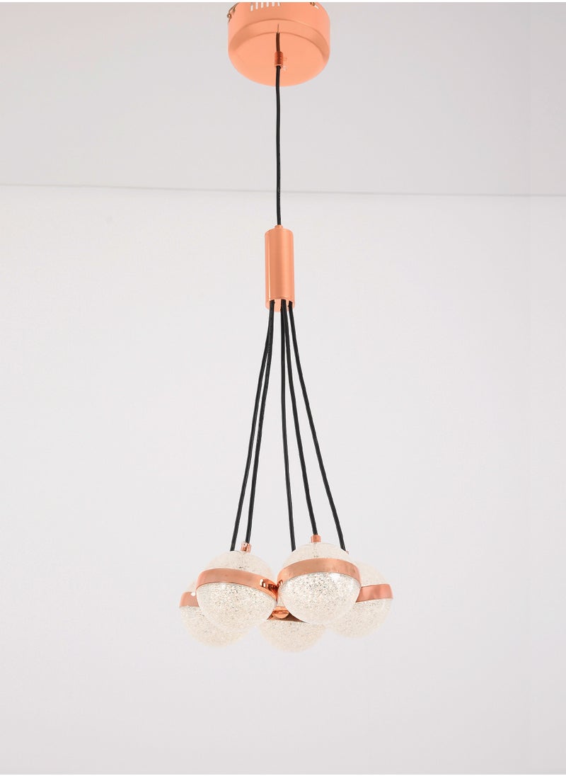 Alameer Modern led pendant lamp rose gold 5 balls  - Image 3