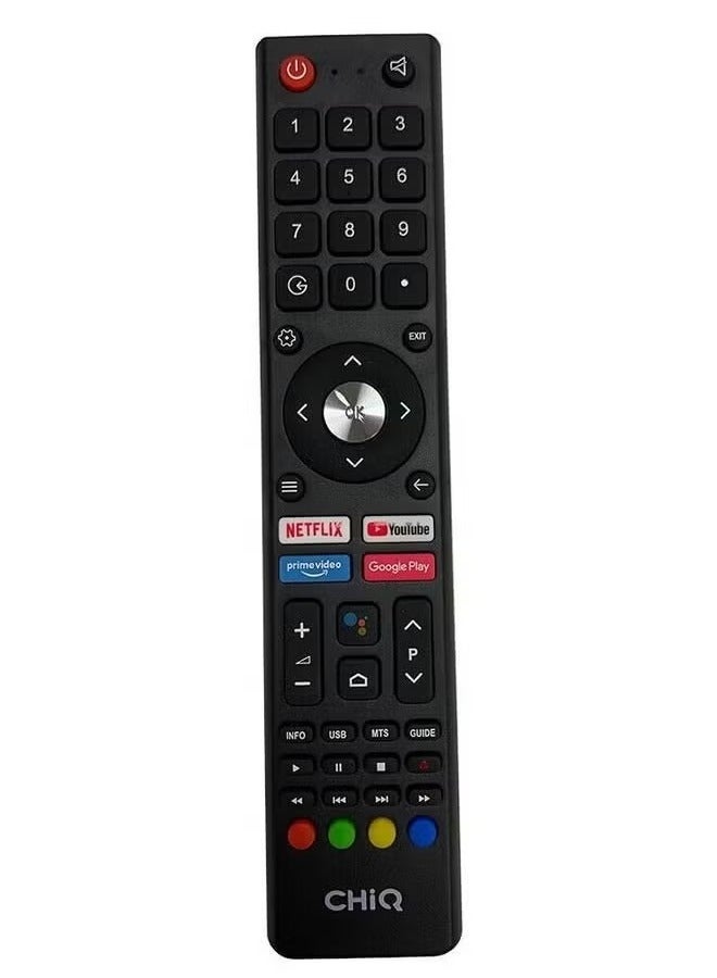 CHiQ Universal TV Remote Control for L32H7N, L32H7S, U43H7AN LCD LED Android TV - Full Functionality, Easy Navigation, Reliable Replacement Remote - Image 1