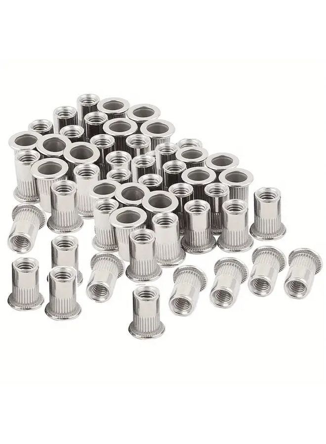 165 Pcs Metal Nut Set M3 To M12 Silvery Color Anti Slip Pad For Furniture Repair - Image 5