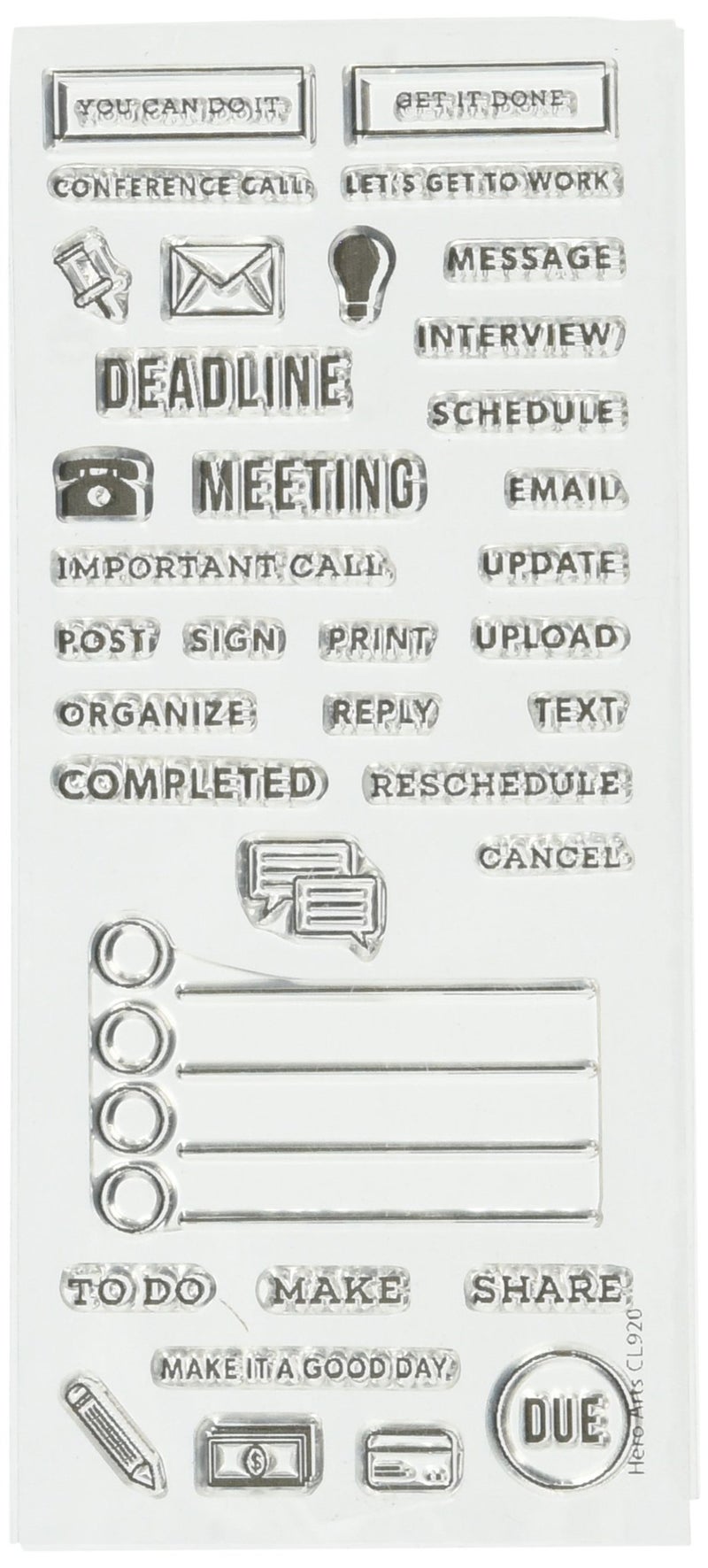 Hero Arts CL920 Kelly's Work Planner Craft Supplies - Image 4