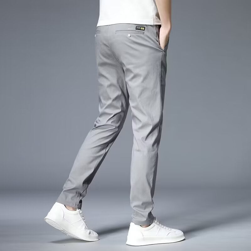 Men's Loose Straight Casual Pants – High Elasticity Quick-Dry Trousers for Summer - Image 5