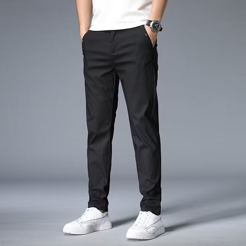 Men's Loose Straight Casual Pants – High Elasticity Quick-Dry Trousers for Summer - Image 4