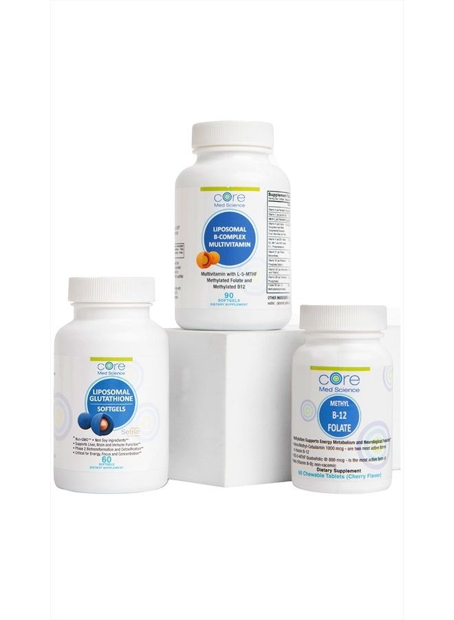 Core Med Science Liposomal Vitamin B-Complex, 90 Softgels - Non-GMO Active B-Complex Vitamin Supplement for Heart Health - Immune System & Metabolism Booster - Energy & Mood Support Supplement - Image 5