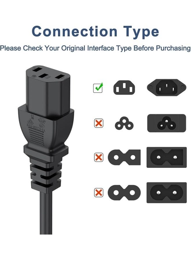 انسجام 1.5 متر / 5 قدم كابل طاقة شاشة (UK) لتلفزيون سامسونج، ديل، سوني، إتش بي LED/LCD الذكي - Image 2