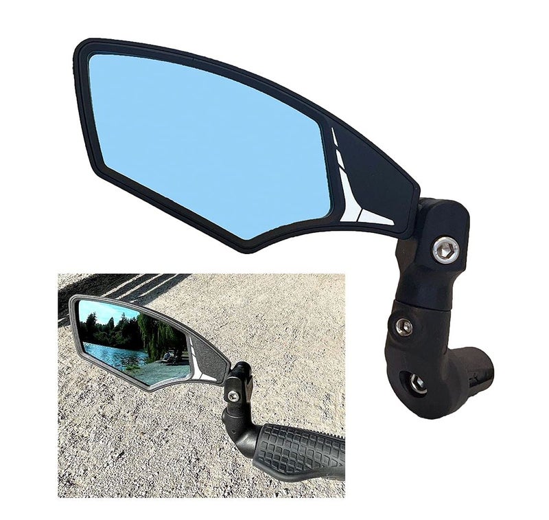 Hafny Bar End Bike Mirror Hf-M900Ls-Fr08 (Hf-M900Lb-Fr08 (Left Side, Anti-Glare Blue Glass)) - Image 1