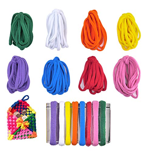 KRISMYA Kids Loom Loops Refills,192 Pcs Loom Potholder Loops Weaving Loom Loops with Multiple Colors for Kids DIY Crafts Supplies,Compatible with 7 Inch Weaving Loom - Image 1
